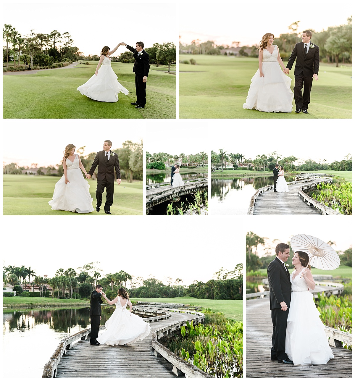 Golf Course wedding pics in west palm beach wedding venue