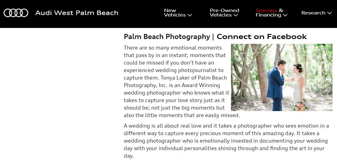 Audi West Palm Beach Best Wedding Photographers